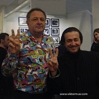 Viktor Musi et Jean Pigozzi. Paris. 2009.