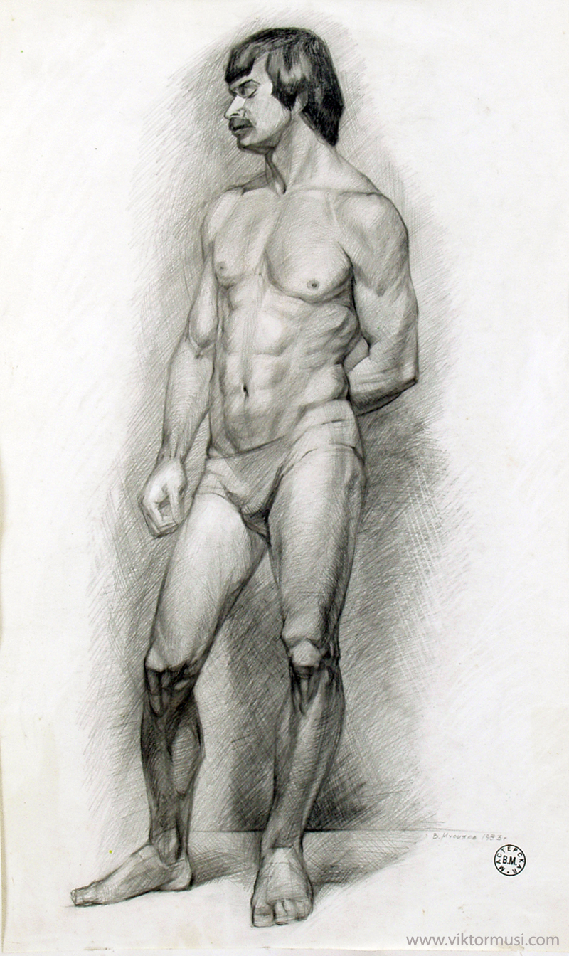 Viktor Musi. "Academic Drawing." 1980. pencil on paper. 70 X 50. Viktor Musi. "Academic Drawing." 1980. pencil on paper. 70 X 50.