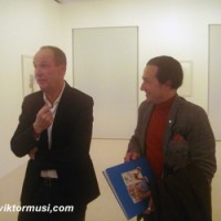 Viktor Musi et Richard Prince. Vernissage privé. Paris. France. 2010.