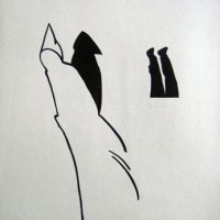Viktor Musi. 1987-1989. Serie of Drawing " Between Black and White."