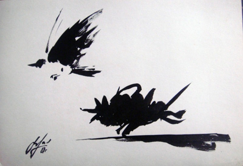 Viktor Musi. Serie of Drawing "Between Black and White." 1987-1989. ink on paper, dimensions variable. Viktor Musi. Serie of Drawing "Between Black and White." 1987-1989. ink on paper, dimensions variable.