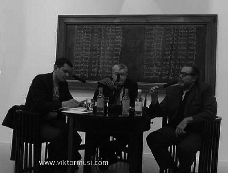 Viktor Musi, Julian Schnabel. Participation in the Conference-Encounter "Contemporary Art in New York Today".Paris 2014.